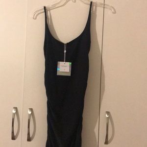 Missguided midi Black Dress